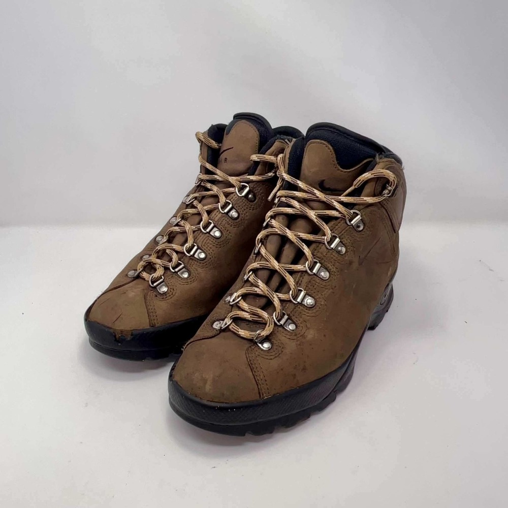 VTG 90s Nike ACG Air Gimli 185103-221 Men's 10.5 Brown Nubuck Hiking Boots Rare